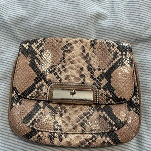 Women's Coach Snakeskin Kristen Crossbody Women's Bag- Bag Only